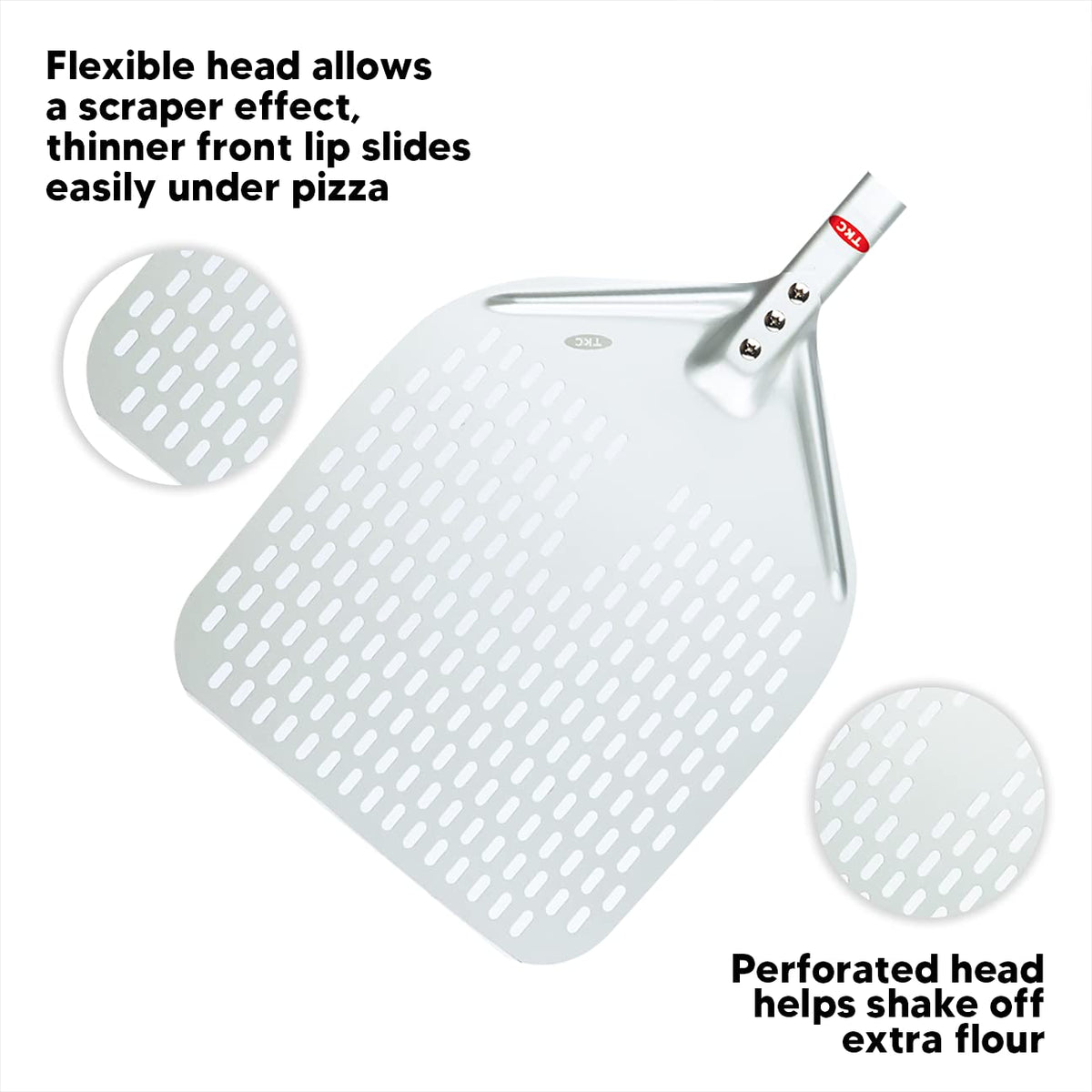 TKC Perforated Pizza Peel – 12" or 14"