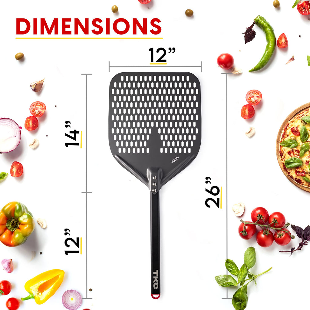 TKC Perforated Pizza Peel – 12" or 14"