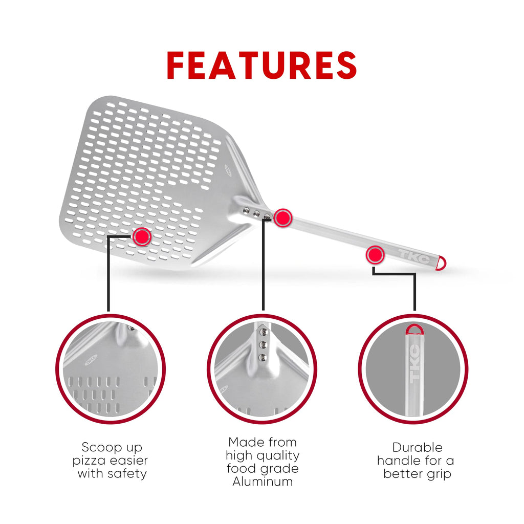 TKC Perforated Pizza Peel – 12" or 14"