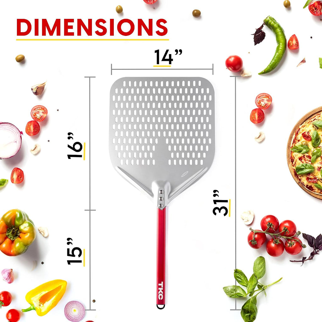 TKC Perforated Pizza Peel – 12" or 14"