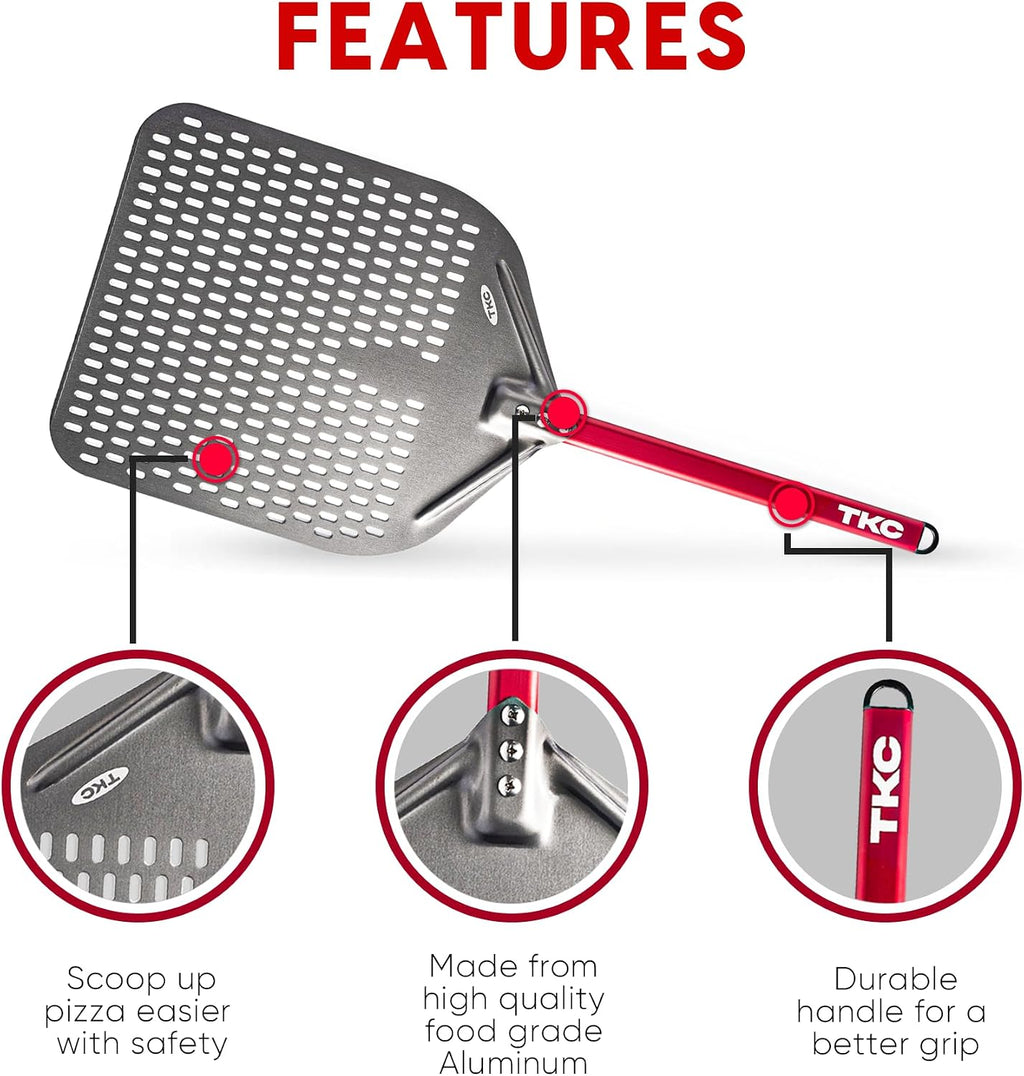 TKC Perforated Pizza Peel – 12" or 14"
