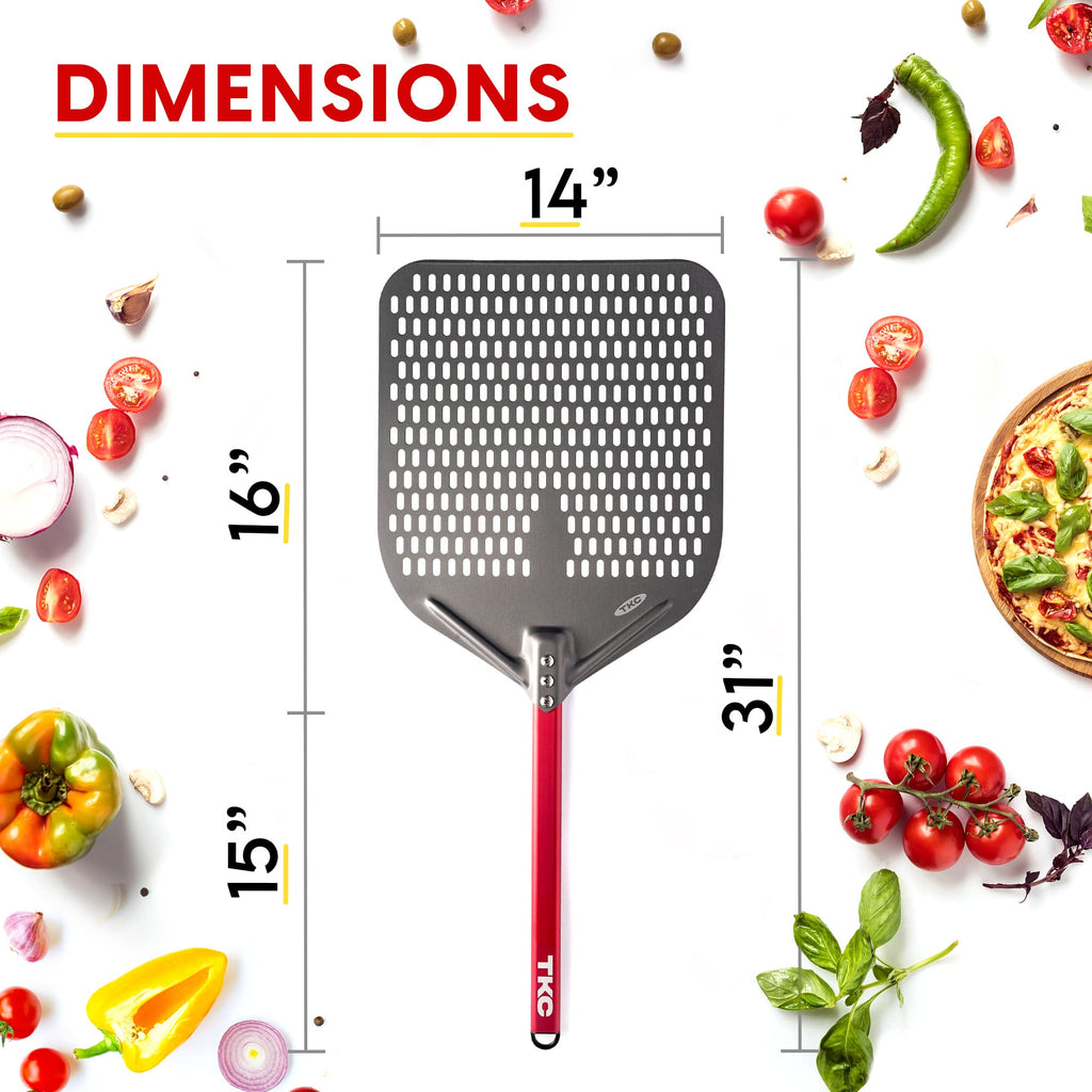 TKC Perforated Pizza Peel – 12" or 14"