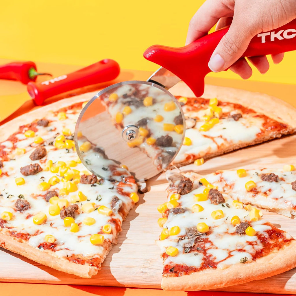 TKC Pizza Making Kit – Peel, Turning Peel & Cutter