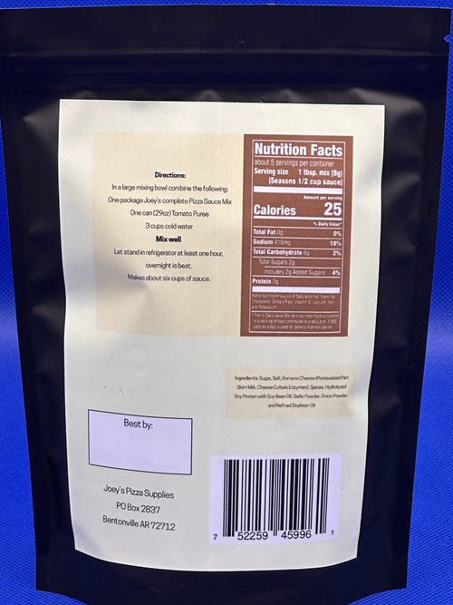 Complete Pizza Sauce Seasoning Mix